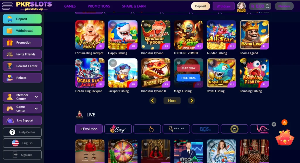 PKR slots Game