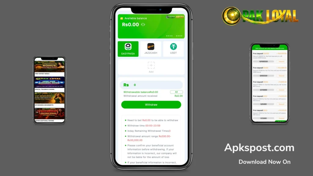 pak loyal game Withdrawal