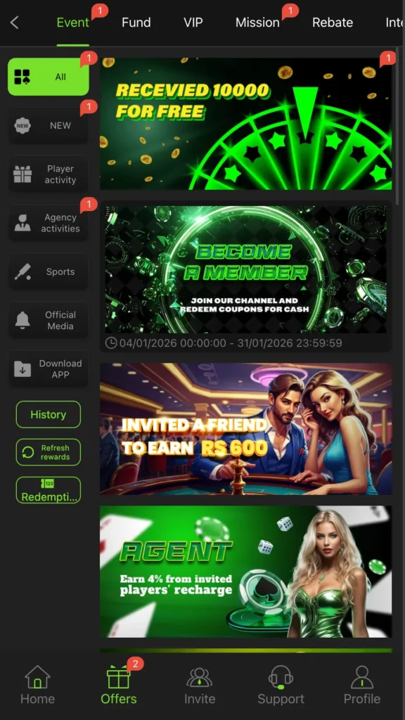 funup 777 game rebate