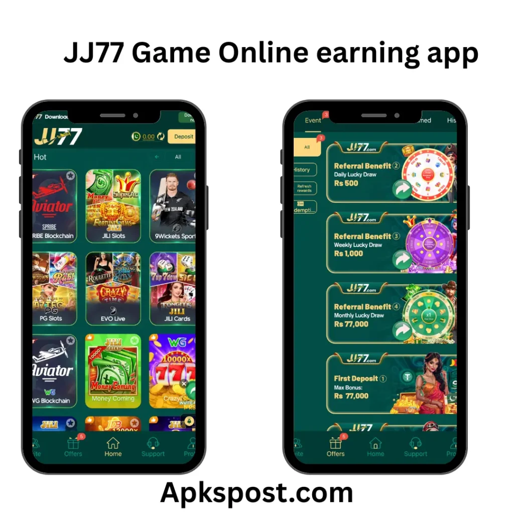 jj77 game apk online earning app 