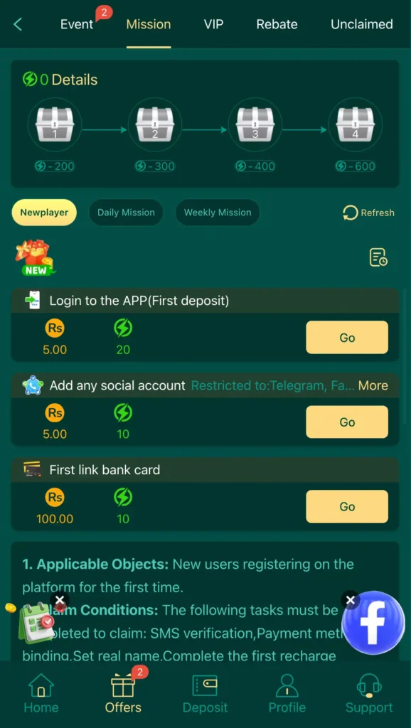 k6club game referral system interface