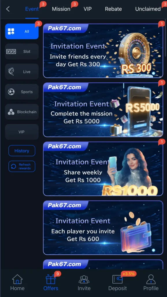 pak67 game rewards and bonuses