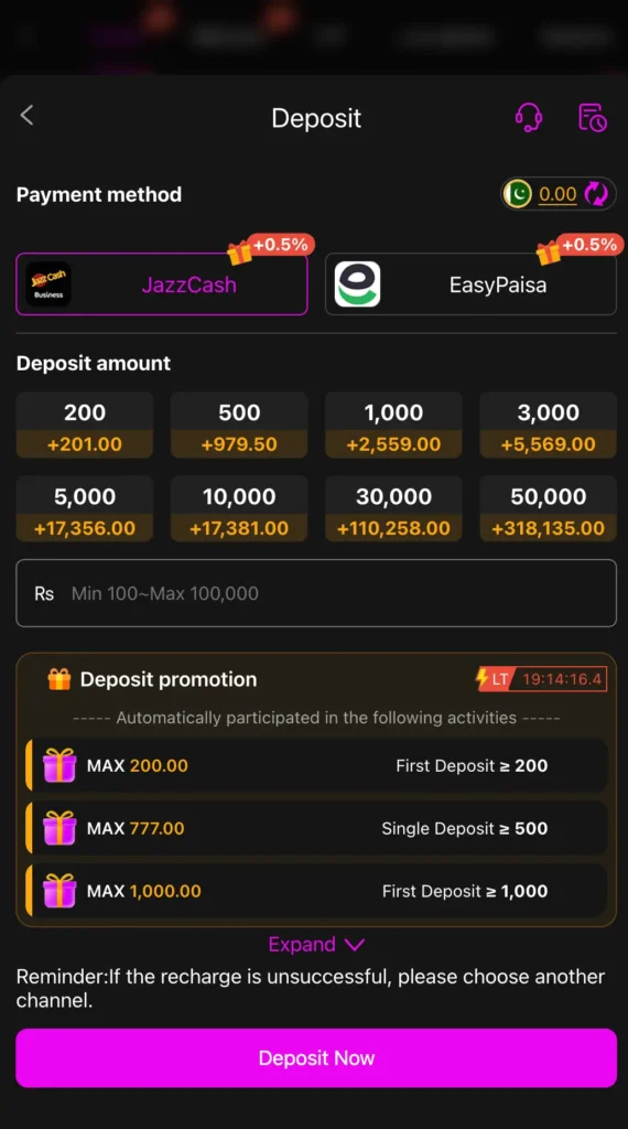 zs777 game apk deposit section