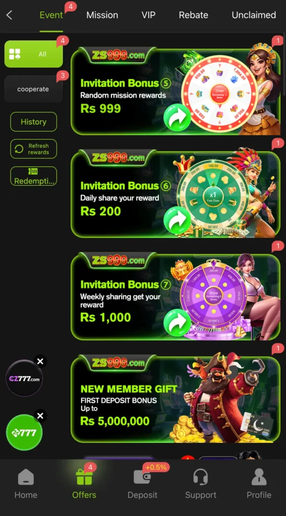 zs999 apk rewards