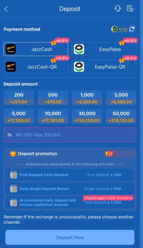 hm77 game deposit and withdrawal